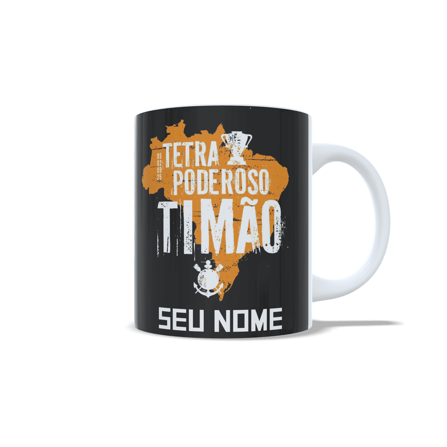 Caneca de Porcelana CORINTHIANS CAMPEÃO COPA DO BRASIL 2025 - Imagem 3