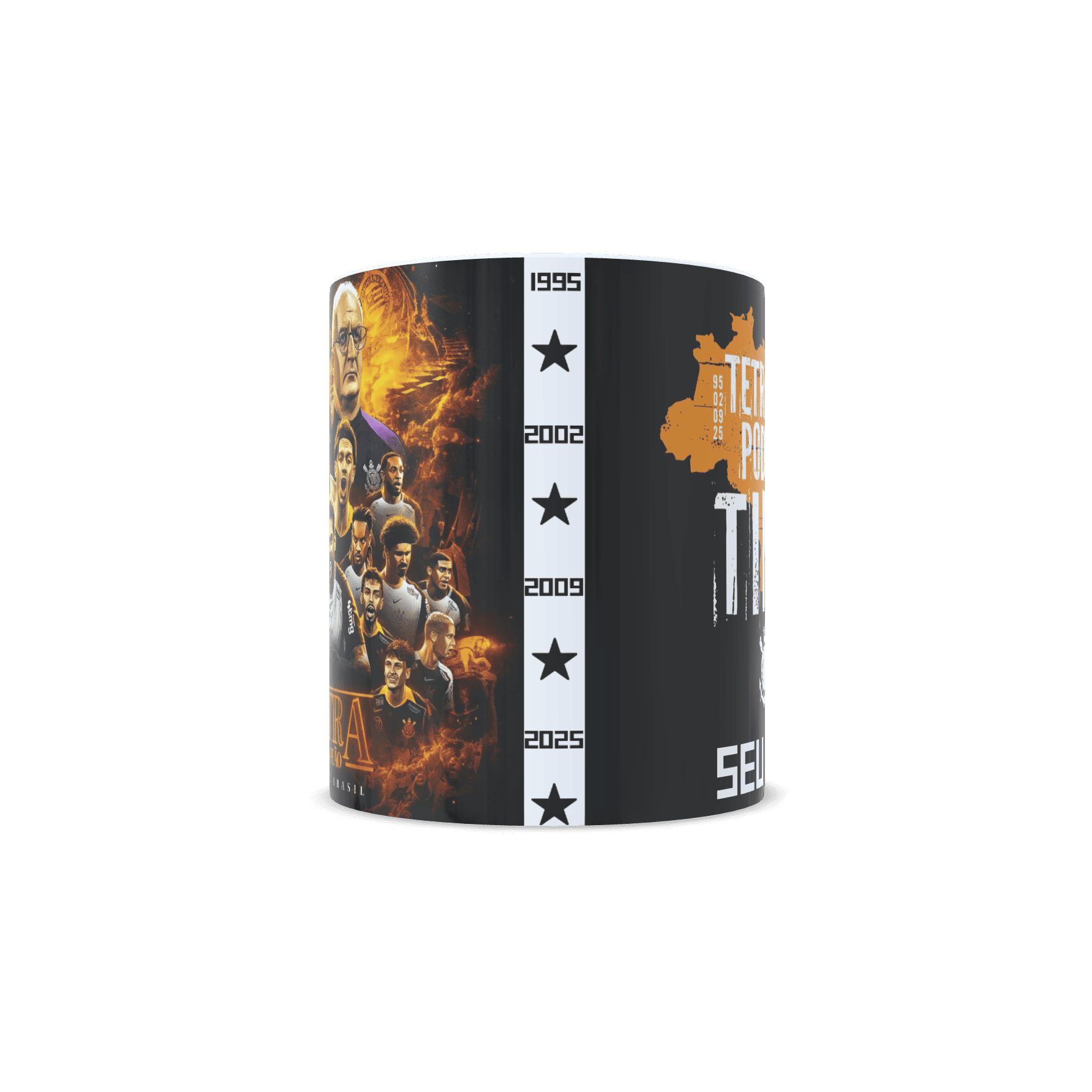 Caneca de Porcelana CORINTHIANS CAMPEÃO COPA DO BRASIL 2025 - Imagem 2